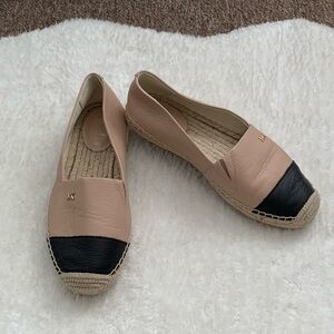 2261.Michael Kors slip on color block leather spadrille flats